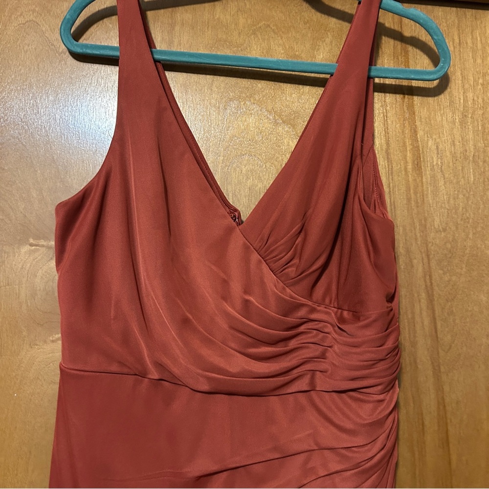 Azazie Leandra Bridesmaid Dress in Terracotta